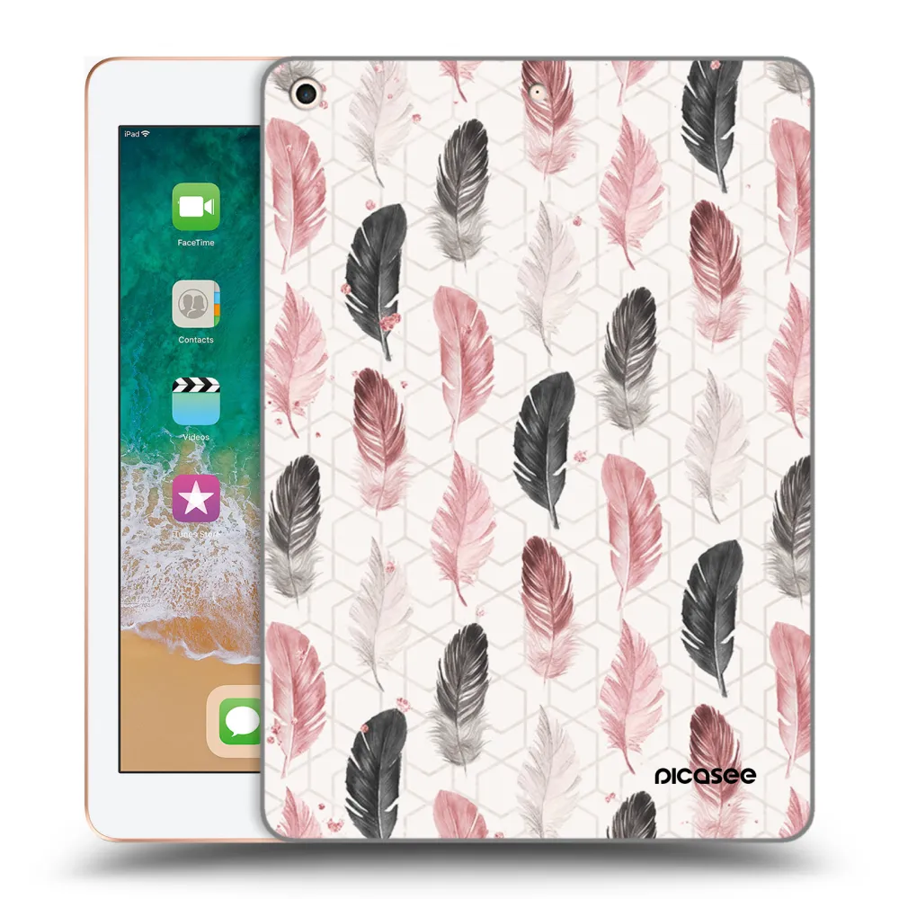 Picasee silikonska prozirna maskica za Apple iPad 9.7" 2018 (6. gen) - Feather 2