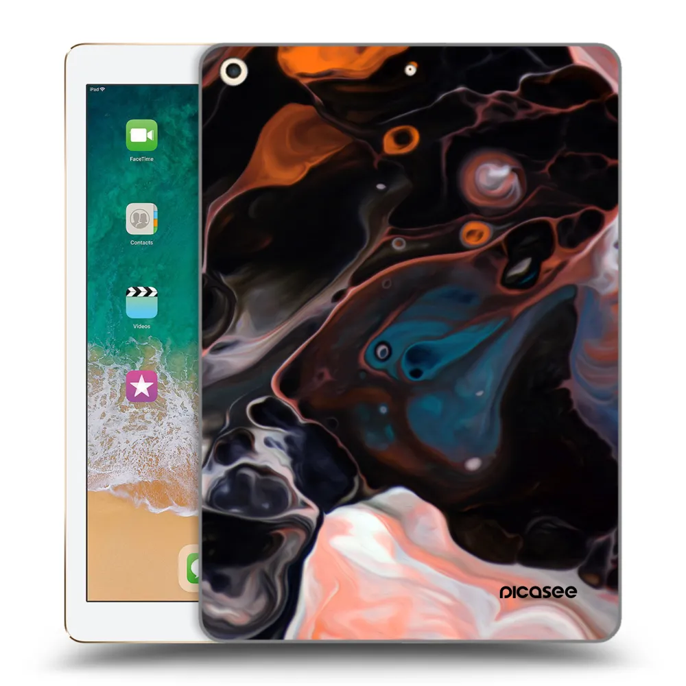 Picasee silikonska prozirna maskica za Apple iPad 9.7" 2017 (5. gen) - Cream