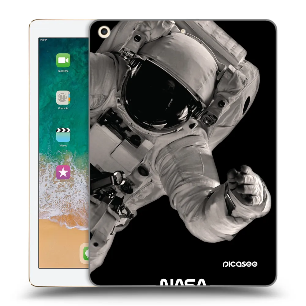 Picasee silikonska prozirna maskica za Apple iPad 9.7" 2017 (5. gen) - Astronaut Big