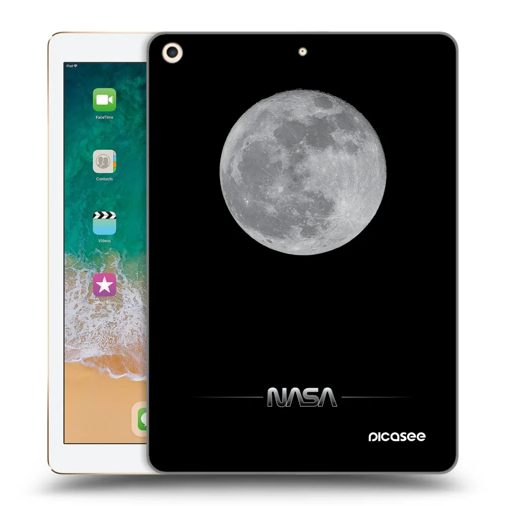 Picasee silikonska prozirna maskica za Apple iPad 9.7" 2017 (5. gen) - Moon Minimal