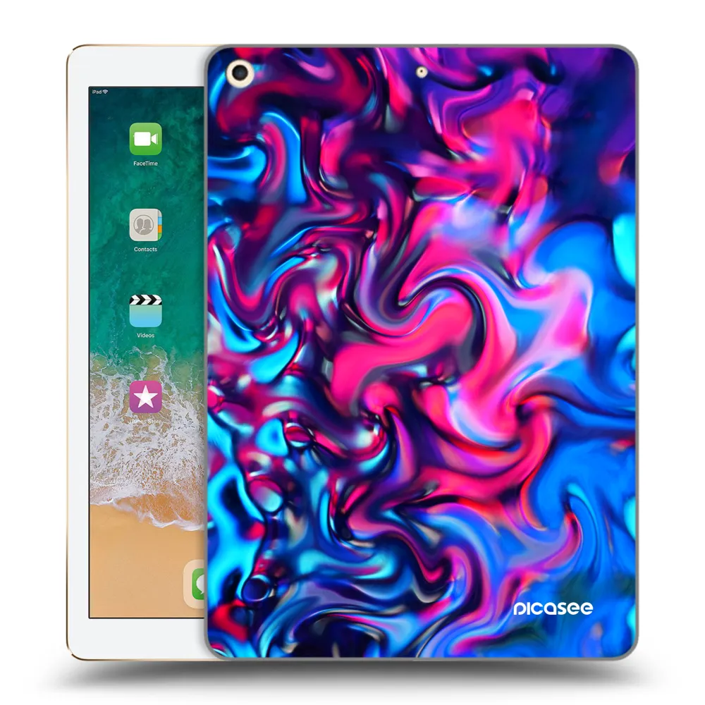 Picasee silikonska prozirna maskica za Apple iPad 9.7" 2017 (5. gen) - Redlight