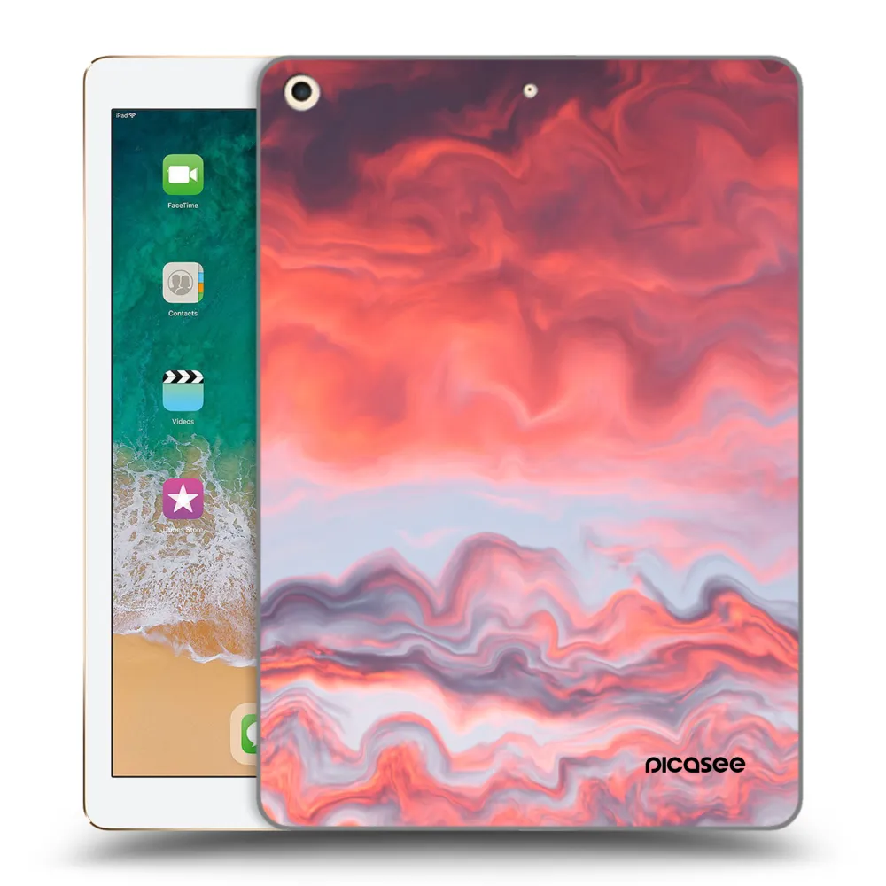 Picasee silikonska prozirna maskica za Apple iPad 9.7" 2017 (5. gen) - Sunset