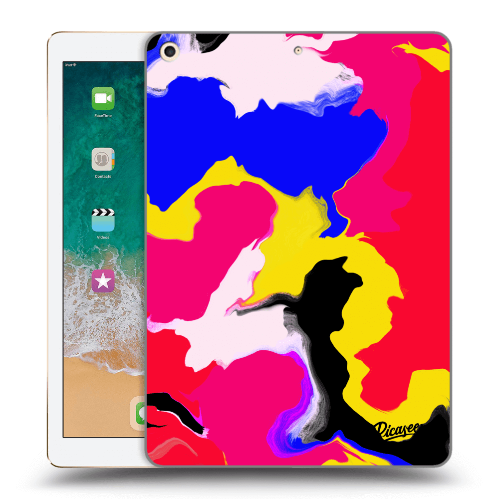 Picasee silikonska prozirna maskica za Apple iPad 9.7" 2017 (5. gen) - Watercolor