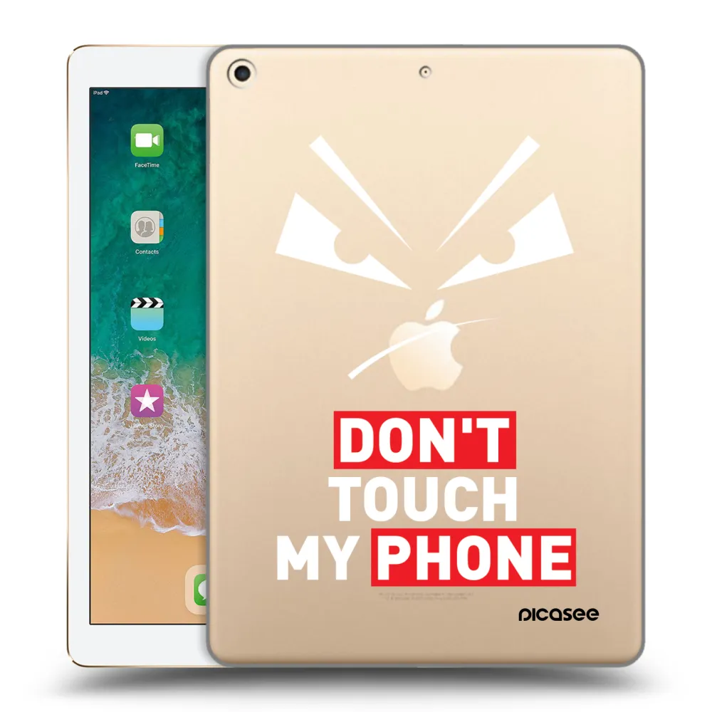 Picasee silikonska prozirna maskica za Apple iPad 9.7" 2017 (5. gen) - Evil Eye - Transparent