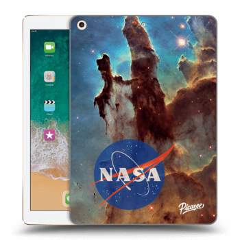 Picasee crna silikonska maskica za Apple iPad 9.7" 2017 (5. gen) - Eagle Nebula