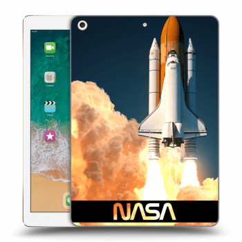 Picasee silikonska prozirna maskica za Apple iPad 9.7" 2017 (5. gen) - Space Shuttle
