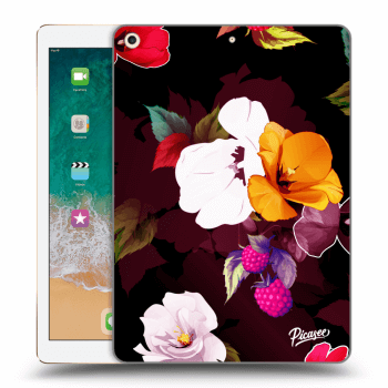 Picasee silikonska prozirna maskica za Apple iPad 9.7" 2017 (5. gen) - Flowers and Berries