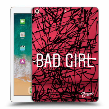 Picasee crna silikonska maskica za Apple iPad 9.7" 2017 (5. gen) - Bad girl