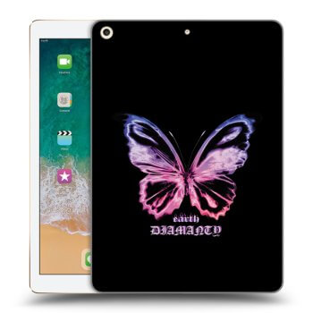 Picasee silikonska prozirna maskica za Apple iPad 9.7" 2017 (5. gen) - Diamanty Purple