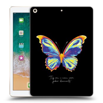 Picasee silikonska prozirna maskica za Apple iPad 9.7" 2017 (5. gen) - Diamanty Black