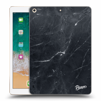 Picasee silikonska prozirna maskica za Apple iPad 9.7" 2017 (5. gen) - Black marble