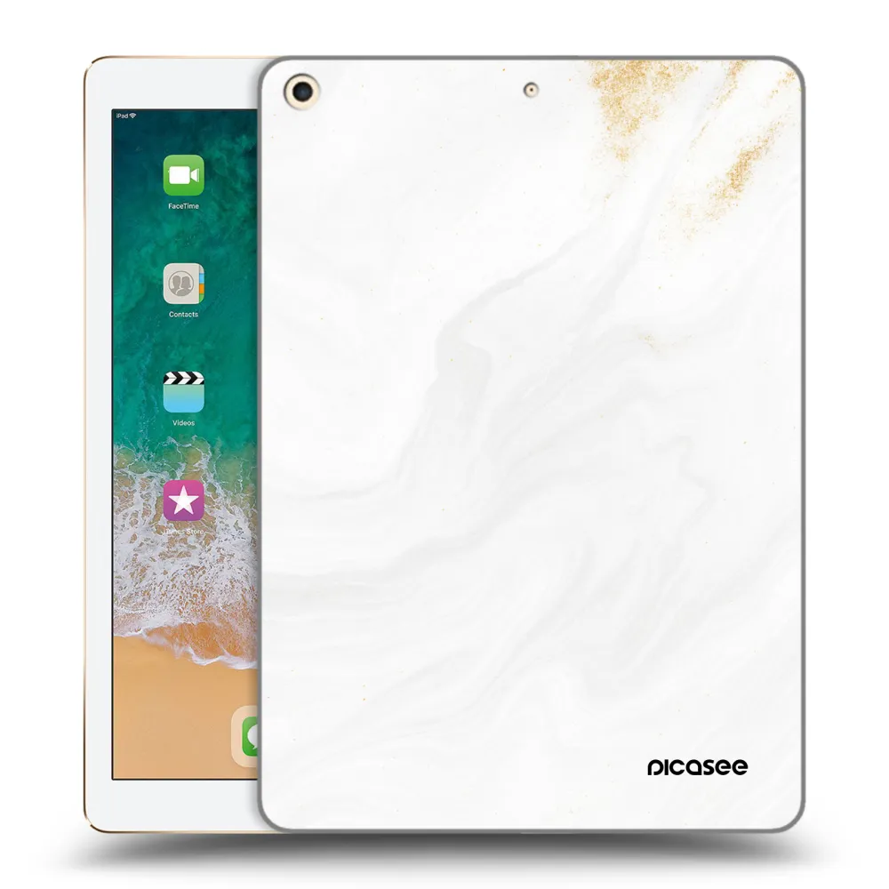Picasee silikonska prozirna maskica za Apple iPad 9.7" 2017 (5. gen) - White