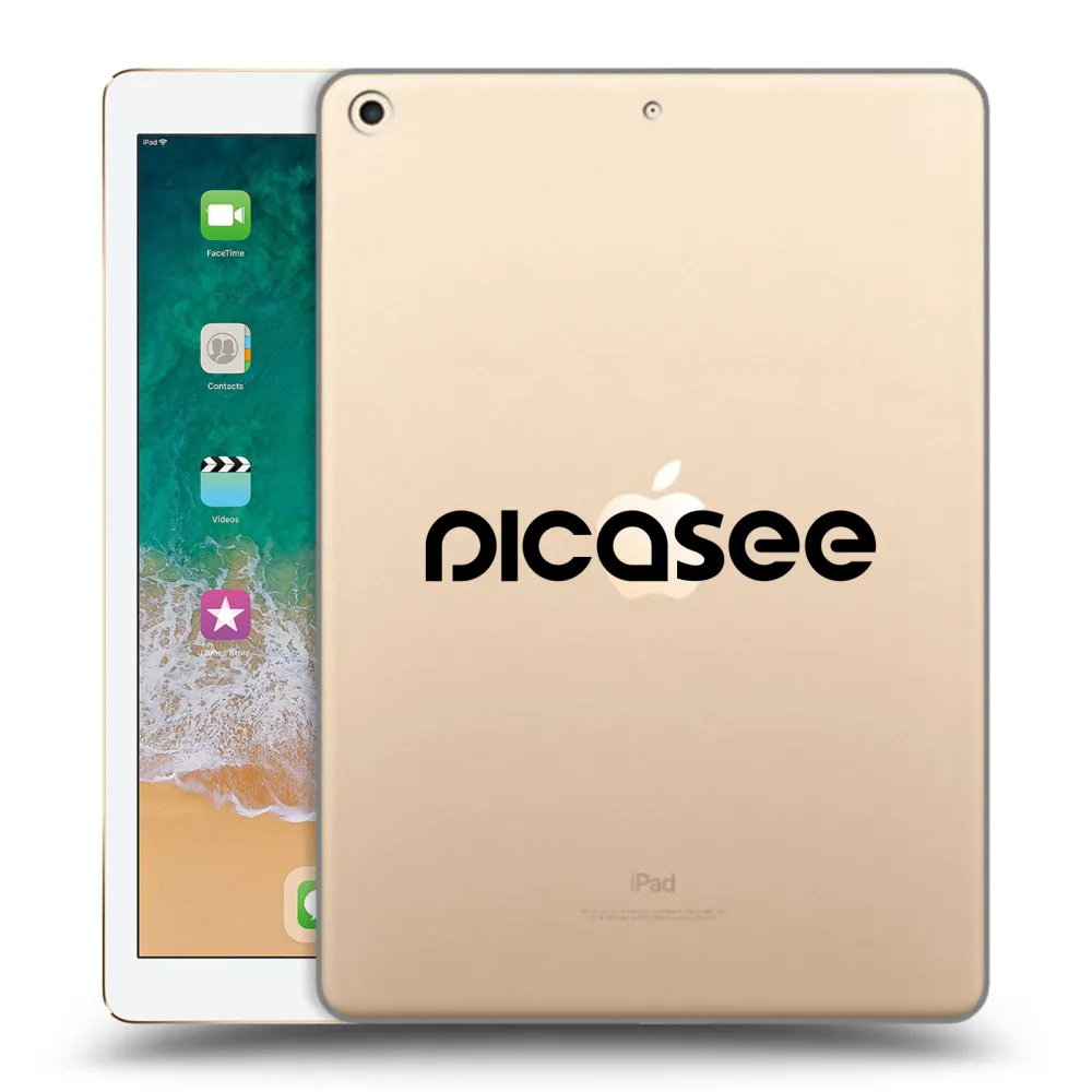 Picasee silikonska prozirna maskica za Apple iPad 9.7" 2017 (5. gen) - Picasee - new logo - black