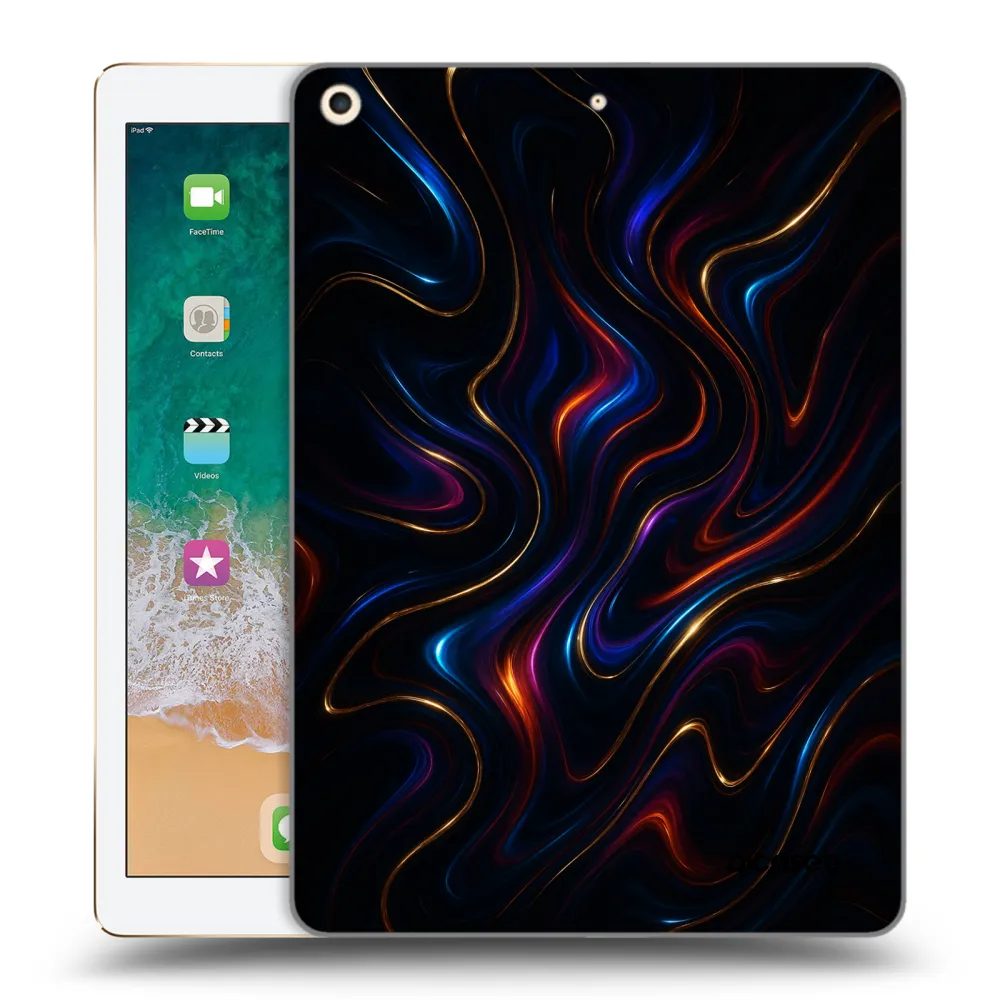 Picasee silikonska prozirna maskica za Apple iPad 9.7" 2017 (5. gen) - Noir