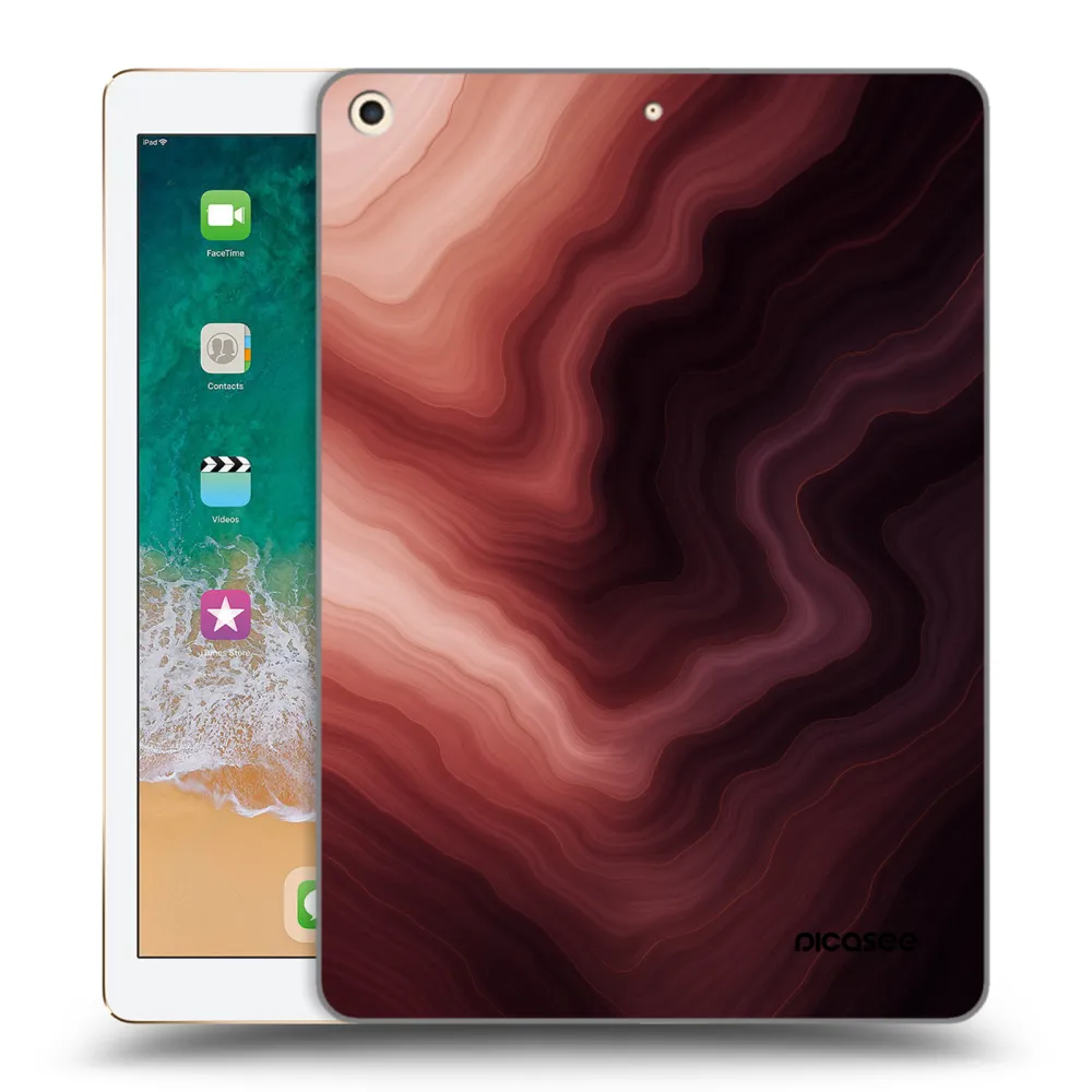 Picasee silikonska prozirna maskica za Apple iPad 9.7" 2017 (5. gen) - Rouge