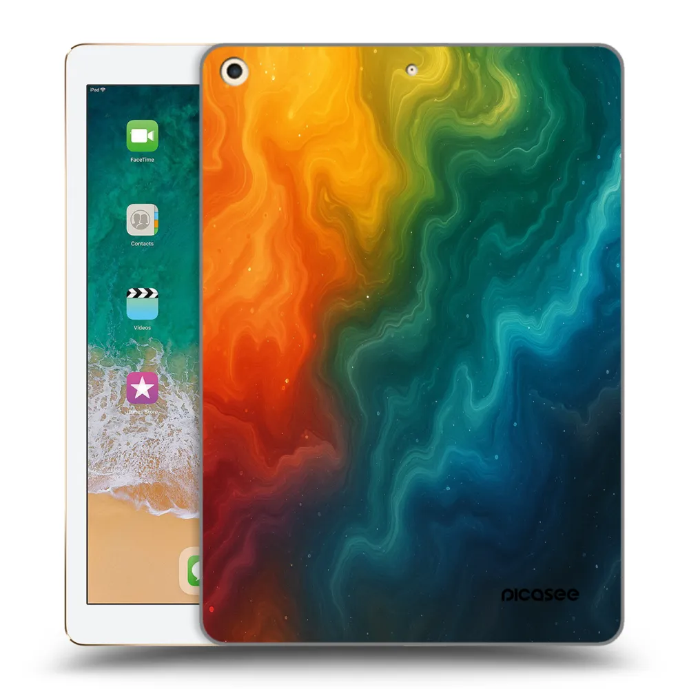 Picasee silikonska prozirna maskica za Apple iPad 9.7" 2017 (5. gen) - Solar