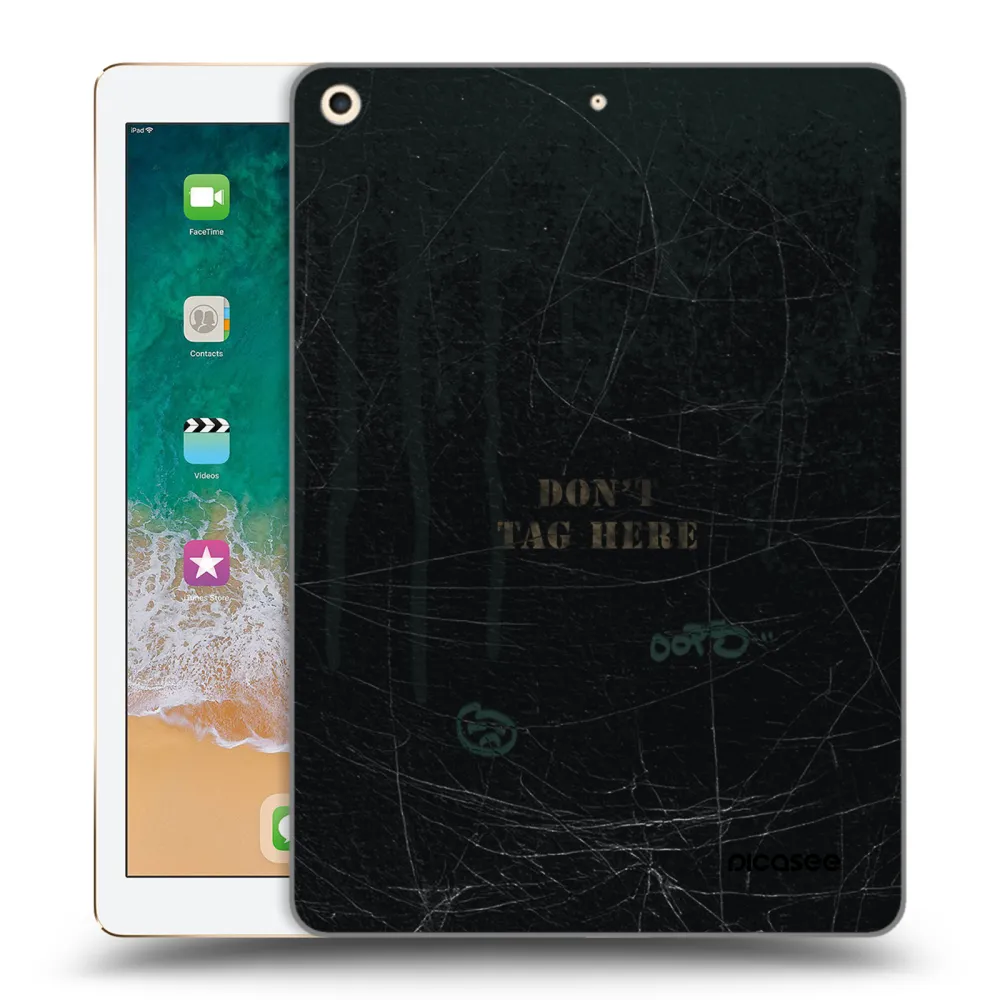 Picasee silikonska prozirna maskica za Apple iPad 9.7" 2017 (5. gen) - DON´T TAG