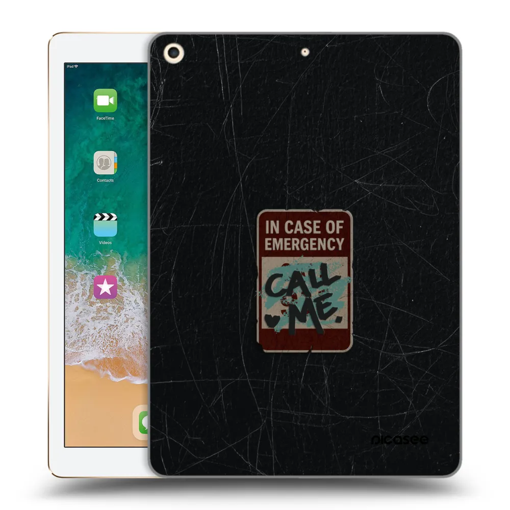 Picasee silikonska prozirna maskica za Apple iPad 9.7" 2017 (5. gen) - EMERGENCY