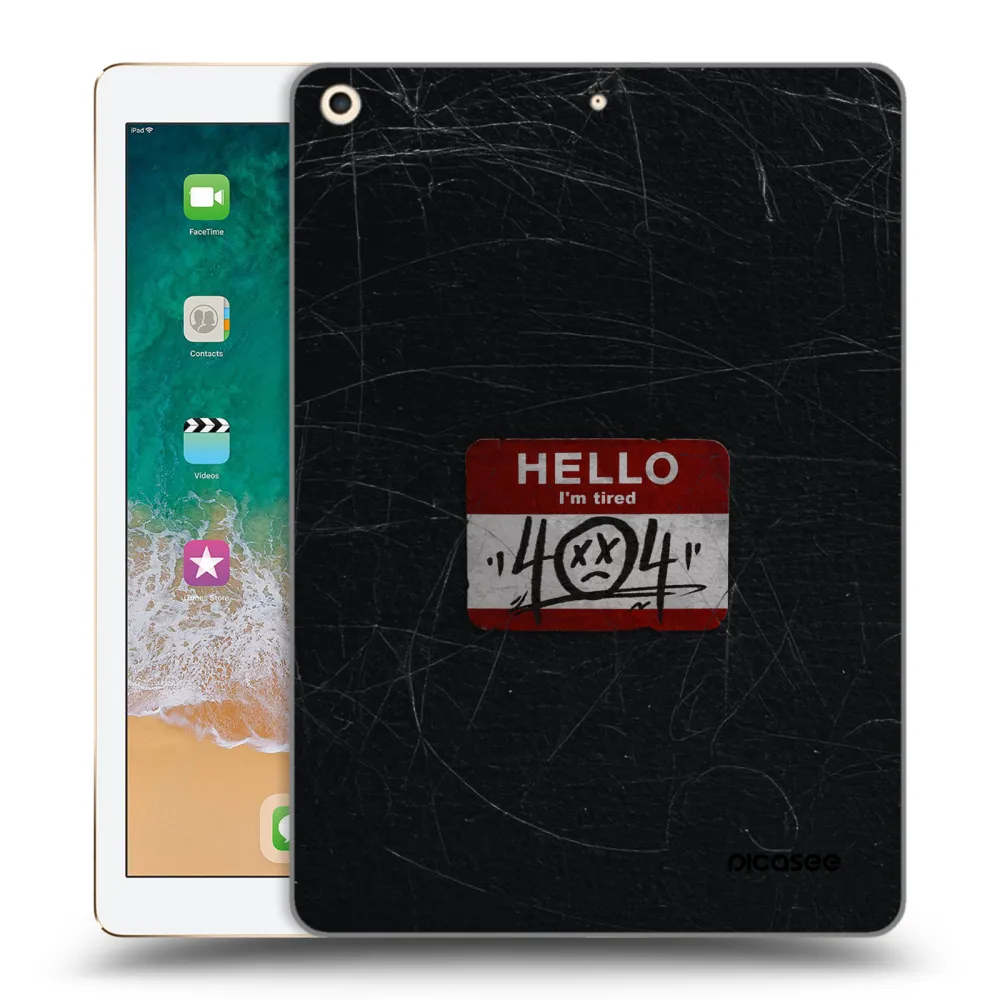 Picasee silikonska prozirna maskica za Apple iPad 9.7" 2017 (5. gen) - HELLO 404