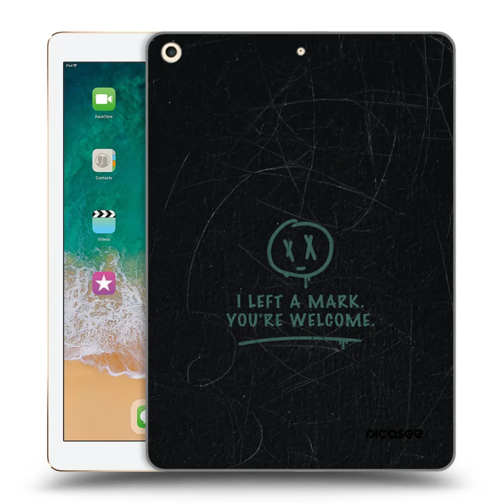 Picasee silikonska prozirna maskica za Apple iPad 9.7" 2017 (5. gen) - LEFT A MARK