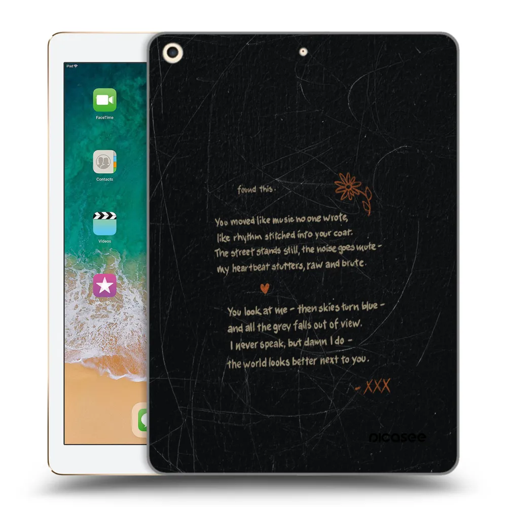 Picasee silikonska prozirna maskica za Apple iPad 9.7" 2017 (5. gen) - POET