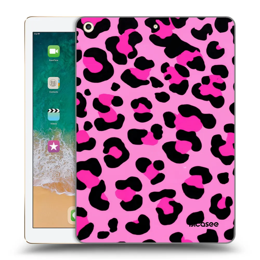 Picasee silikonska prozirna maskica za Apple iPad 9.7" 2017 (5. gen) - Pink Tiger