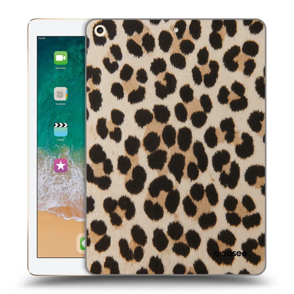 Picasee silikonska prozirna maskica za Apple iPad 9.7" 2017 (5. gen) - Brown Tiger
