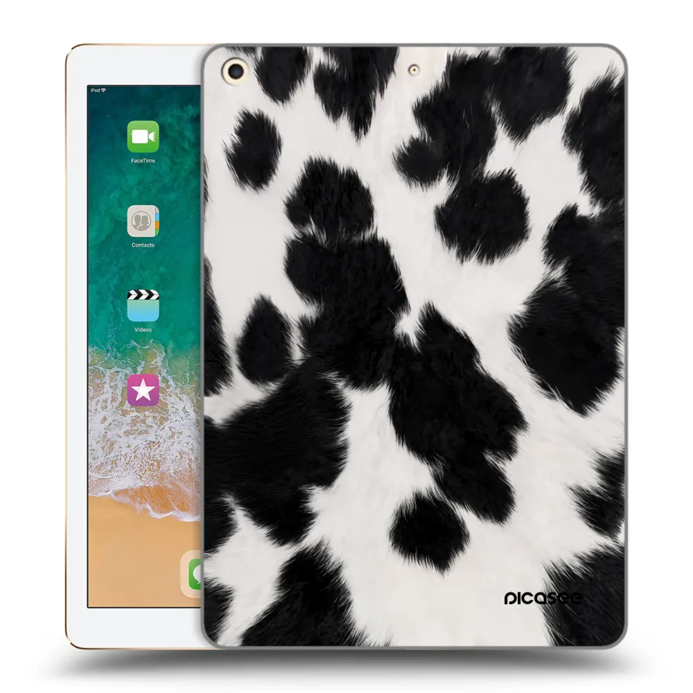 Picasee silikonska prozirna maskica za Apple iPad 9.7" 2017 (5. gen) - Black Moo