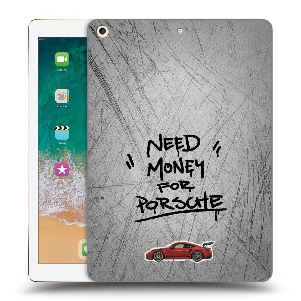 Picasee silikonska prozirna maskica za Apple iPad 9.7" 2017 (5. gen) - Grey Drift