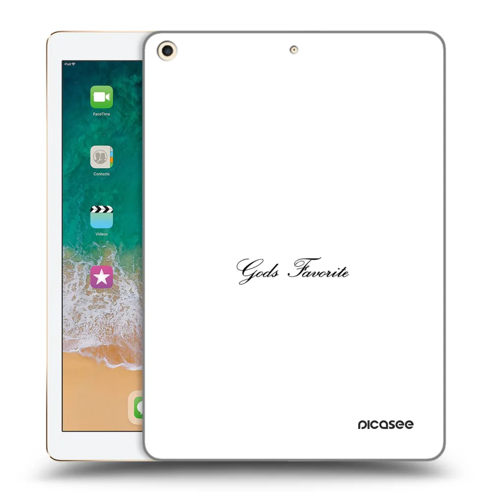 Picasee silikonska prozirna maskica za Apple iPad 9.7" 2017 (5. gen) - Gods Favorite