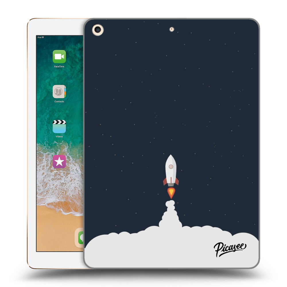 Picasee silikonska prozirna maskica za Apple iPad 9.7" 2017 (5. gen) - Astronaut 2