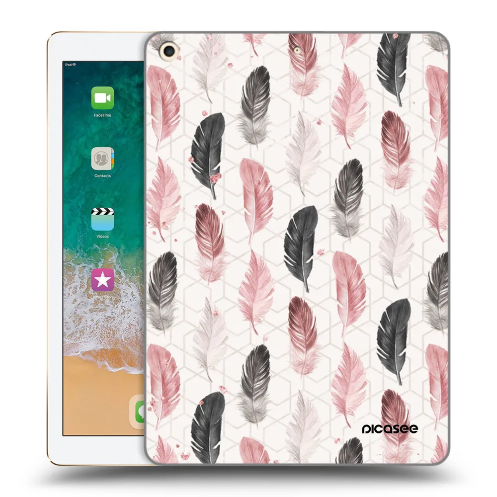Picasee silikonska prozirna maskica za Apple iPad 9.7" 2017 (5. gen) - Feather 2