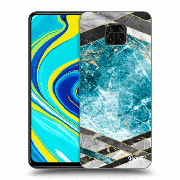 Maskica za Xiaomi Redmi Note 9 Pro - Blue geometry