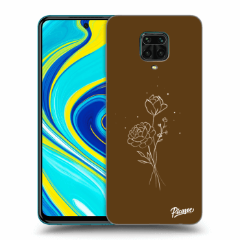 Picasee ULTIMATE CASE za Xiaomi Redmi Note 9S - Brown flowers