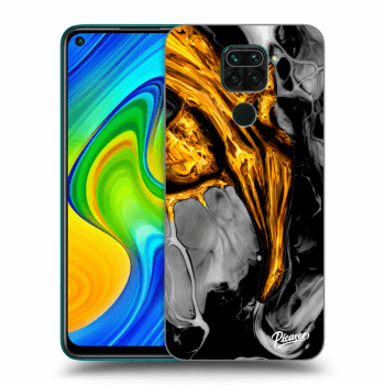 Maskica za Xiaomi Redmi Note 9 - Black Gold