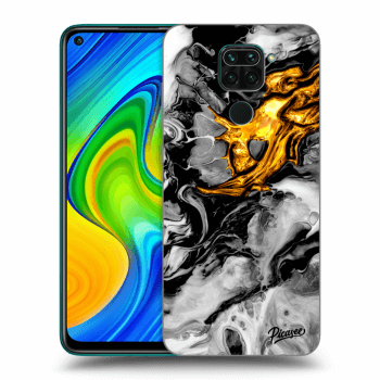 Maskica za Xiaomi Redmi Note 9 - Black Gold 2