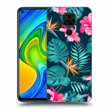 Maskica za Xiaomi Redmi Note 9 - Pink Monstera