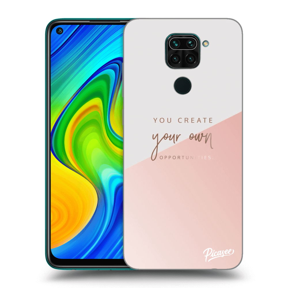 Picasee crna silikonska maskica za Xiaomi Redmi Note 9 - You create your own opportunities