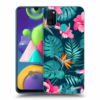 Maskica za Samsung Galaxy M21 M215F - Pink Monstera