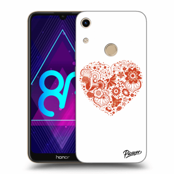 Picasee silikonska prozirna maskica za Honor 8A - Big heart