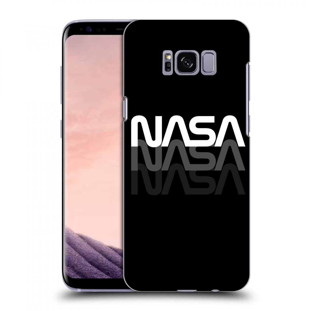 Picasee crna silikonska maskica za Samsung Galaxy S8 G950F - NASA Triple