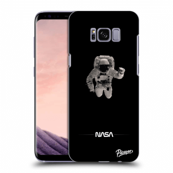 Picasee crna silikonska maskica za Samsung Galaxy S8 G950F - Astronaut Minimal