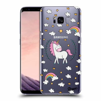 Picasee silikonska prozirna maskica za Samsung Galaxy S8 G950F - Unicorn star heaven