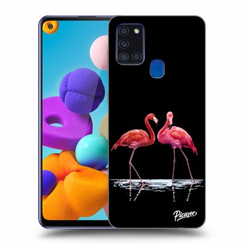 Maskica za Samsung Galaxy A21s - Flamingos couple