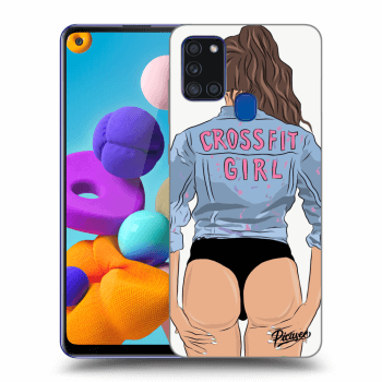 Picasee ULTIMATE CASE za Samsung Galaxy A21s - Crossfit girl - nickynellow
