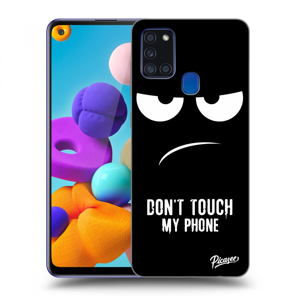 Picasee ULTIMATE CASE za Samsung Galaxy A21s - Don't Touch My Phone