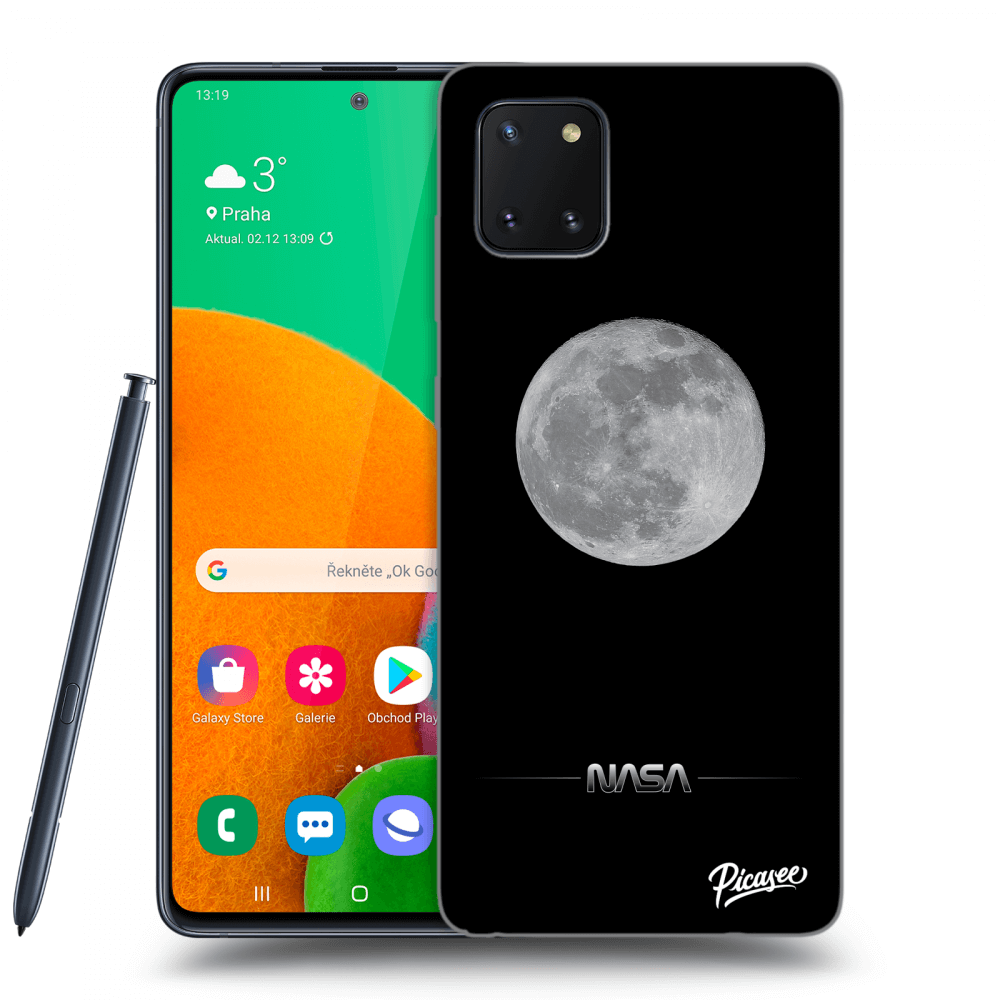 Picasee crna silikonska maskica za Samsung Galaxy Note 10 Lite N770F - Moon Minimal