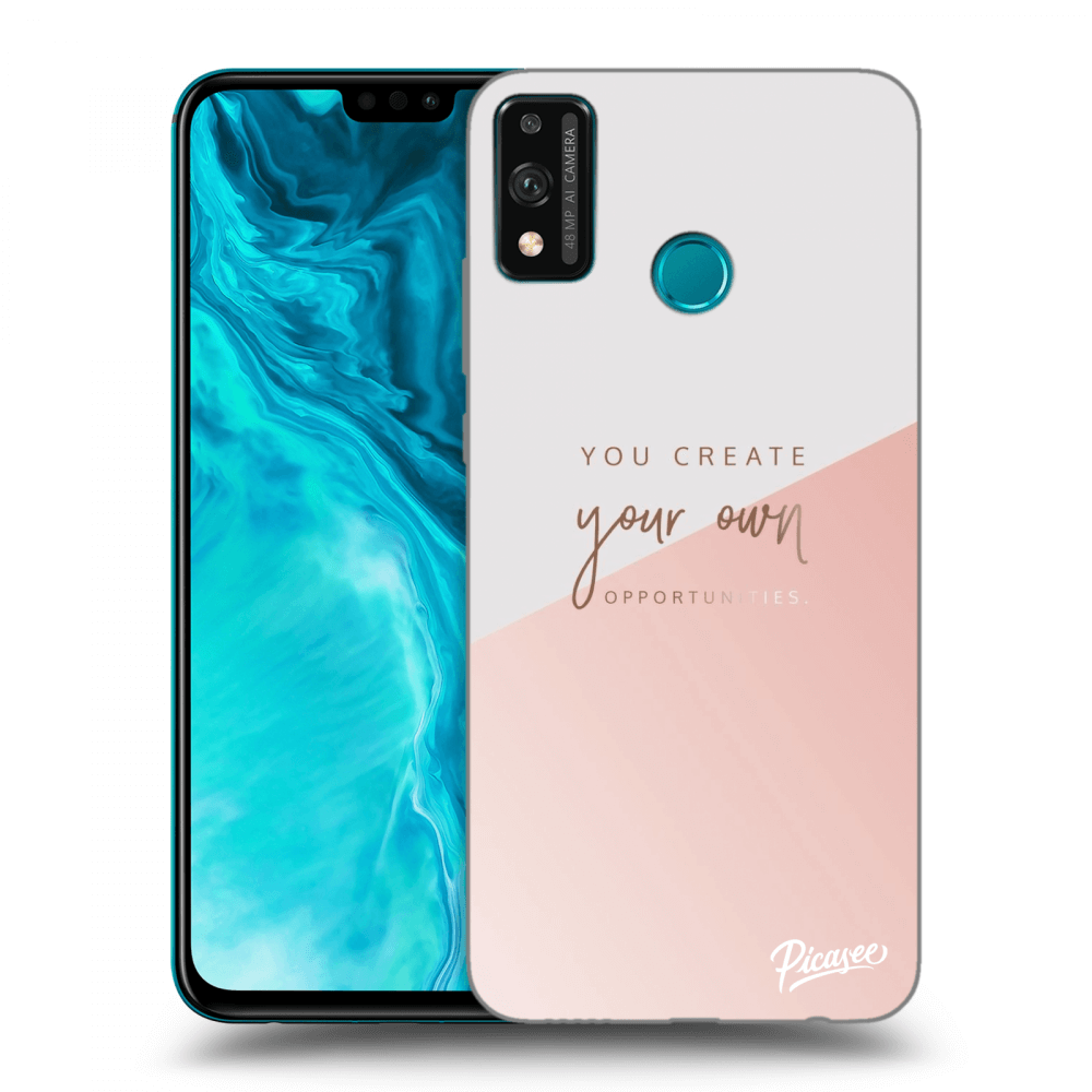 Picasee silikonska prozirna maskica za Honor 9X Lite - You create your own opportunities