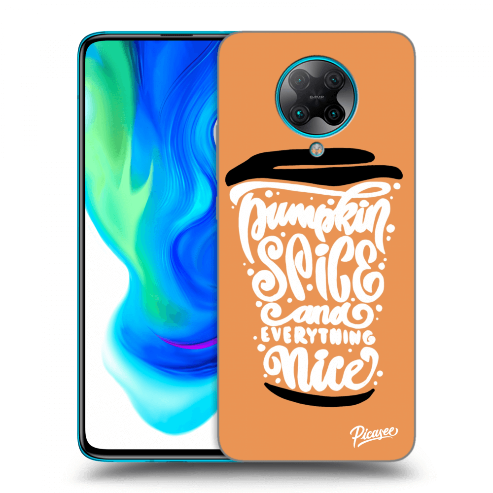Picasee crna silikonska maskica za Xiaomi Poco F2 Pro - Pumpkin coffee