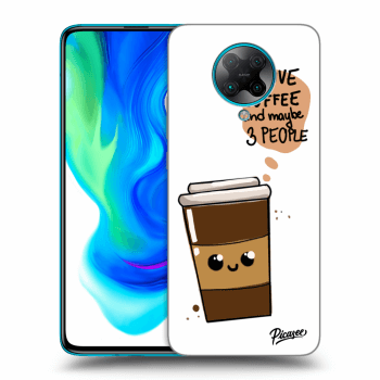 Picasee crna silikonska maskica za Xiaomi Poco F2 Pro - Cute coffee
